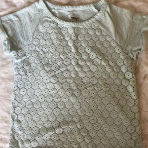 Blue Lace Design Shirt